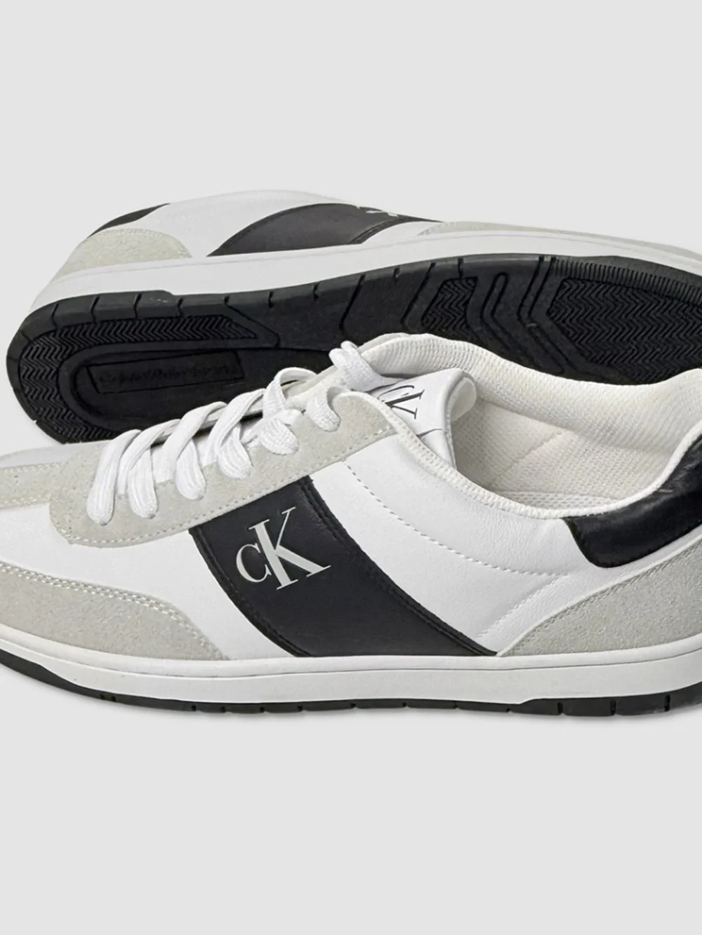 Calvin Klein Denley Shoes / Sneakers - New Mens 10.5 White / Black - #49803-CL2